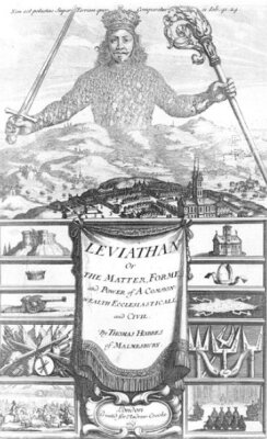 Томас Гоббс. Левиафан. Титульный лист. 1651 г.